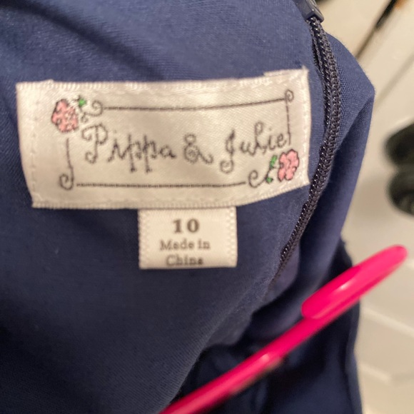 Little Girls Dress Size 10/Navy Blue NEW - Picture 8 of 13